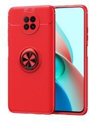 Защитный чехол Color Ring для Xiaomi Redmi Note 9 5G / Redmi Note 9T Красный