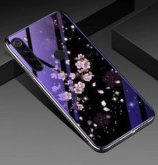 Защитный чехол Fantasy с глянцевыми торцами для Xiaomi Redmi Note 8 / Note 8 2021 (цветение) Фиолетовый