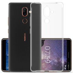 TPU чехол Strong Clear 0,5mm для Nokia 7 Plus 2018 Прозрачный