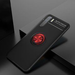 Защитный чехол Color Ring для Oppo A91 / Reno 3 Черный / Красный