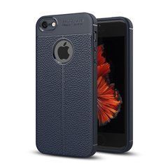 Захисний чохол Leather для iPhone 5 / iPhone 5S / iPhone SE Синій