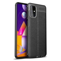 Захисний чохол Leather для Samsung M515F Galaxy M51 Чорний
