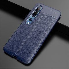 Защитный чехол Leather для Xiaomi Mi 10 / Mi 10 Pro Синий