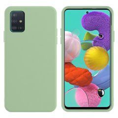 Защитный чехол Liquid Case Full Cover для Samsung A715F Galaxy A71 2020 Зеленый