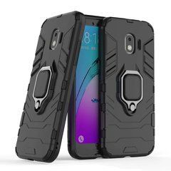 Защитный чехол Strong Guard Ring для Samsung J250 Galaxy J2 Pro 2018 Черный