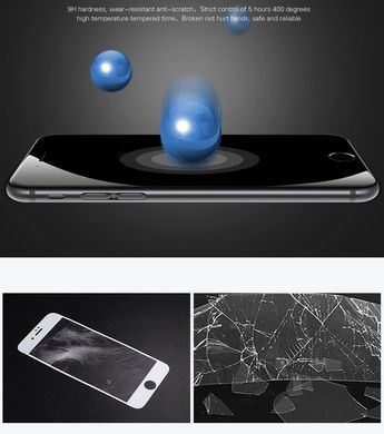 Защитное стекло XO Series-2 FC1 для iPhone 7 / iPhone 8 / SE 2020 Черный