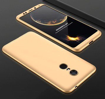 Защитный чехол GKK Full 360 для Xiaomi Redmi 5 Золотистый