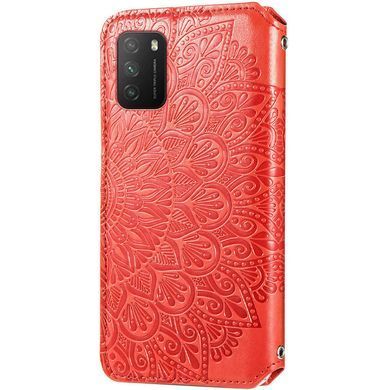 Чехол-книжка Flower Book для Xiaomi Poco M3 Красный