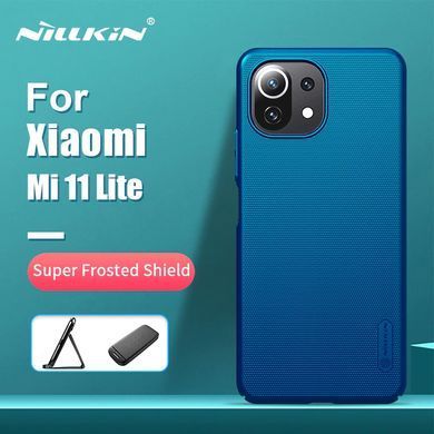 Защитный чехол Nillkin Frosted Shield для Xiaomi Mi 11 Lite / Mi 11 Lite 5G / 11 Lite 5G NE Синий