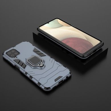 Захисний чохол Strong Guard Ring для Samsung A125F Galaxy A12 / A127F Galaxy A12 Nacho / Galaxy A12s / Galaxy M12 Navy