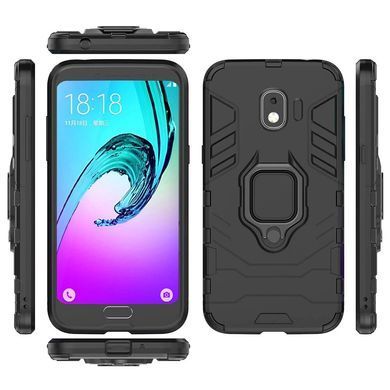 Захисний чохол Strong Guard Ring для Samsung J250 Galaxy J2 Pro 2018 Чорний