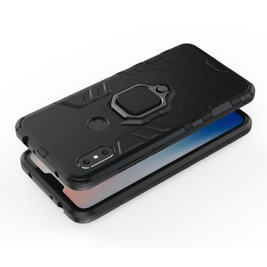 Захисний чохол Strong Guard Ring для Xiaomi Redmi 6 Pro / Mi A2 Lite Чорний