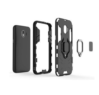 Захисний чохол Strong Guard Ring для Samsung J250 Galaxy J2 Pro 2018 Чорний