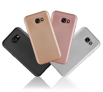 Захисний чохол Carbon TPU для Samsung A520F Galaxy A5 2017 Золотий