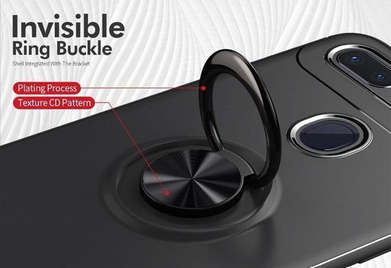 Защитный чехол Color Ring для Xiaomi Mi8 Lite Черный
