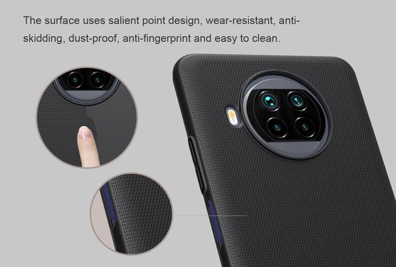 Защитный чехол Nillkin Frosted Shield для Xiaomi Mi 10T Lite / Redmi Note 9 Pro 5G Черный
