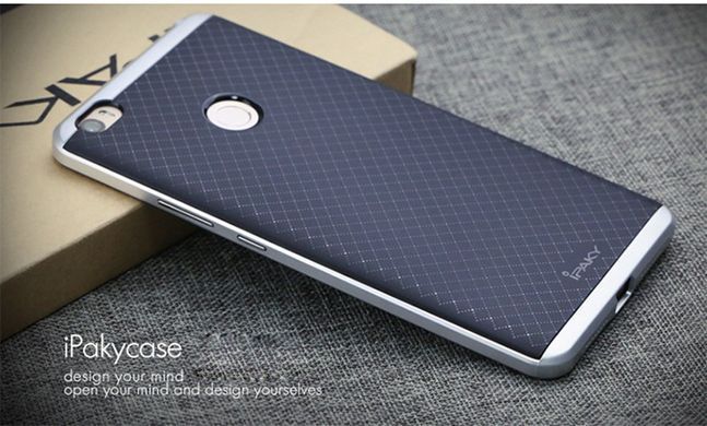 Ударопрочный чохол iPaky TPU+PC для Xiaomi Mi Max Чорний / Сріблястий