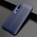 Защитный чехол Leather для Xiaomi Mi 10 / Mi 10 Pro Синий