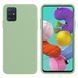 Защитный чехол Liquid Case Full Cover для Samsung A715F Galaxy A71 2020 Зеленый