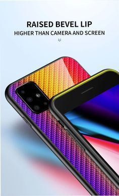 Защитный чехол Knitin Carbon для Samsung A515F Galaxy A51 2020 Синий