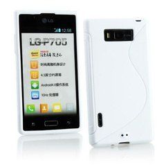 Чохол TPU S-line для LG P705 Optimus L7 Білий