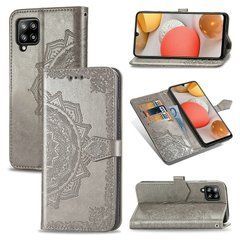 Чехол-книжка Art Book для Samsung A125F Galaxy A12 / A127F Galaxy A12 Nacho / Galaxy A12s / Galaxy M12 Серый