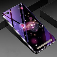Захисний чохол Fantasy з глянцевими торцями для Xiaomi Redmi 5A (квіти) Малиновий