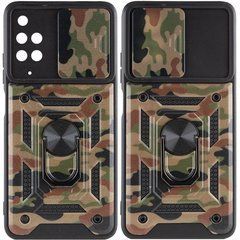 Захисний чохол Camo Ring Lock для Xiaomi Redmi 10 Коричневий