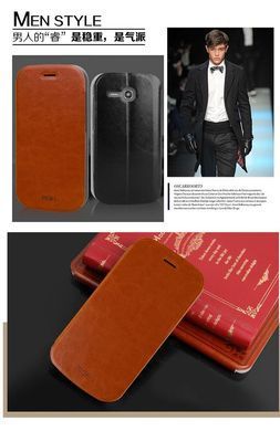 Чехол-книжка MOFI для Huawei Ascend Y600 Черный