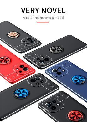 Захисний чохол Color Ring для Xiaomi Mi 11 Lite / Mi 11 Lite 5G / 11 Lite 5G NE Чорний / Синій