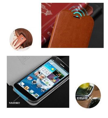 Чехол-книжка MOFI для Huawei Ascend Y600 Черный