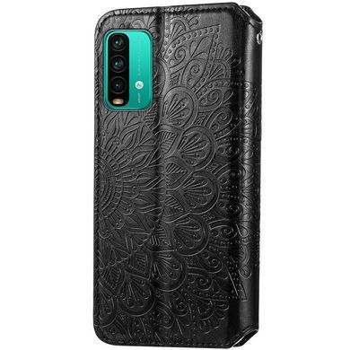 Чехол-книжка Flower Book для Xiaomi Redmi Note 9 4G / Redmi 9 Power / Redmi 9T Черный