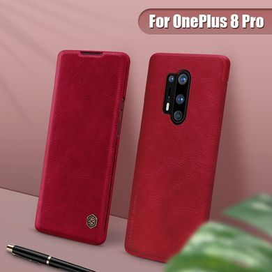 Чохол-книжка Nillkin Qin для OnePlus 8 Pro Червоний
