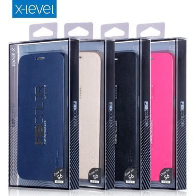 Чохол-книжка X-level FIB Color для Samsung G920F Galaxy S6 Золотий