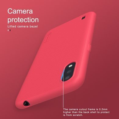 Защитный чехол Nillkin Frosted Shield для Samsung A015F Galaxy A01 Красный