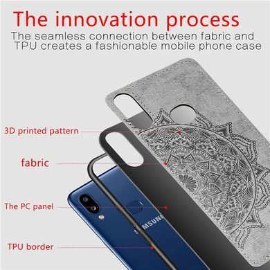 Захисний чохол Textile Decor для Samsung A107F Galaxy A10S / M017F Galaxy M01s Сірий