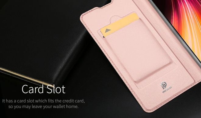 Чехол-книжка Dux Ducis для Xiaomi Redmi Note 8 / Note 8 2021 Розовый