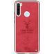 Защитный чехол Deer Textile для Xiaomi Redmi Note 8 / Note 8 2021 Красный