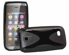 Чохол TPU X-line для Nokia Asha 308 / 309 / 310 Чорний