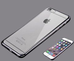 TPU чохол Electro-plating для iPhone 6 / 6S Чорний