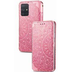 Чехол-книжка Flower Book для Samsung M515F Galaxy M51 Розовый