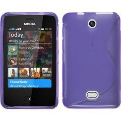 Чехол TPU S-line для Nokia Asha 501 Dual Sim Фиолетовый