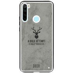 Защитный чехол Deer Textile для Xiaomi Redmi Note 8 / Note 8 2021 Серый