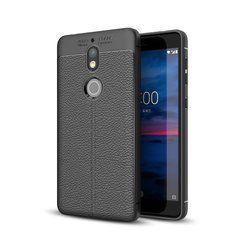 Захисний чохол Leather для Nokia 7 2017 Чорний