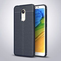Защитный чехол Leather для Xiaomi Redmi 5 Синий