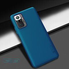 Защитный чехол Nillkin Frosted Shield для Xiaomi Redmi Note 10 Pro / 10 Pro Max Синий