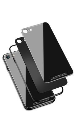 Захисний чохол Glass для iPhone 7 / iPhone 8 / SE 2020 (4.7") Чорний