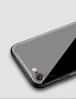 Захисний чохол Glass для iPhone 7 / iPhone 8 / SE 2020 (4.7") Чорний
