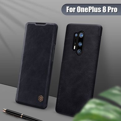 Чехол-книжка Nillkin Qin для OnePlus 8 Pro Черный