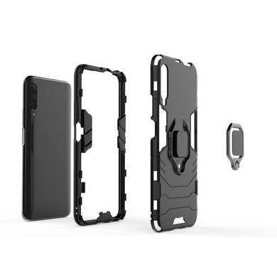 Защитный чехол Strong Guard Ring для Huawei Honor 9X / Honor 9X Pro (без выреза под сканер) Черный